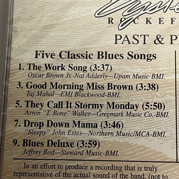 Vintage 1996 Oysters Rockefeller Past & Present CD Five Classic Blues Songs New - Picture 7 of 8